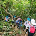 Học sinh thử thách bản thân trekking xuyên rừng cúc phương