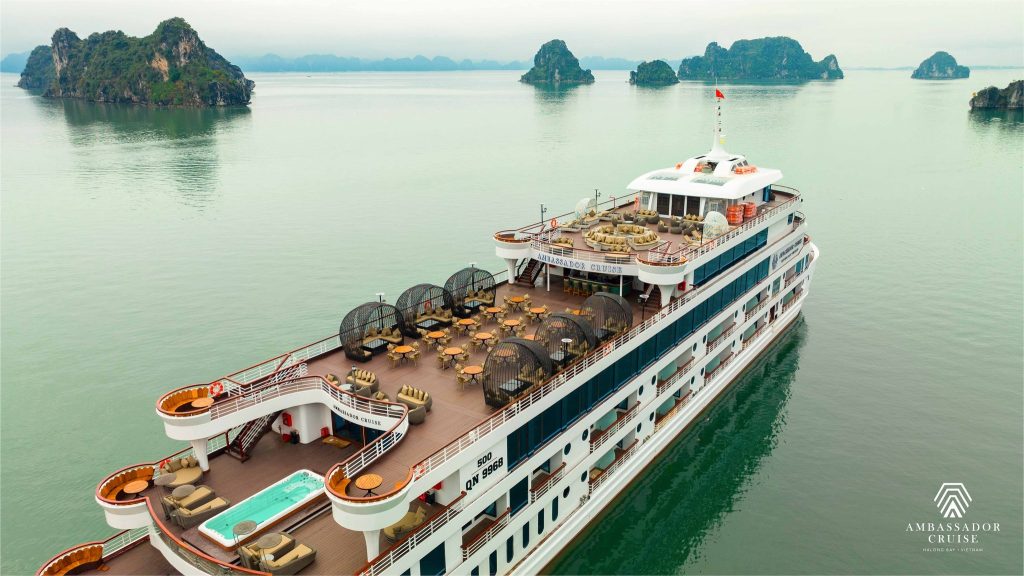 Tour du thuyền Ambassador Cruise 6* (1 ngày) – Đẳng cấp nhất Hạ Long