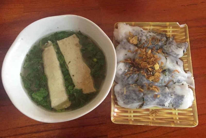 bánh cuồn trứng hà giang